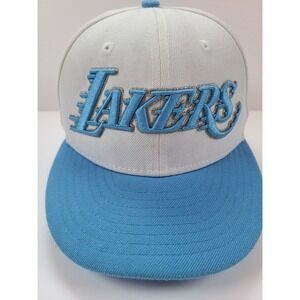 New Era Youth Los Angeles Lakers NBA 9FIFTY Snapback Hat Light Gray Blue